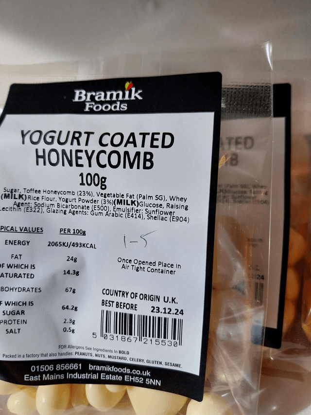 Yogurt honeycomb 100g
