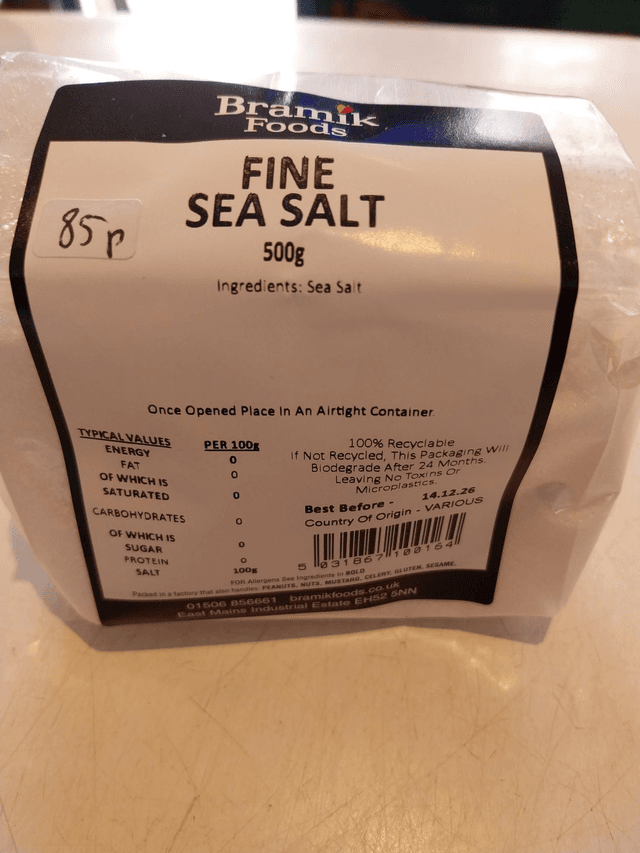 Salt Fine 500g