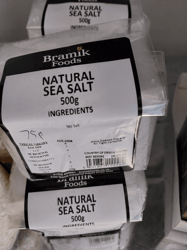 Sea salt coarse salt 500g